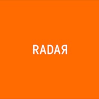 an orange background with the word radar on it